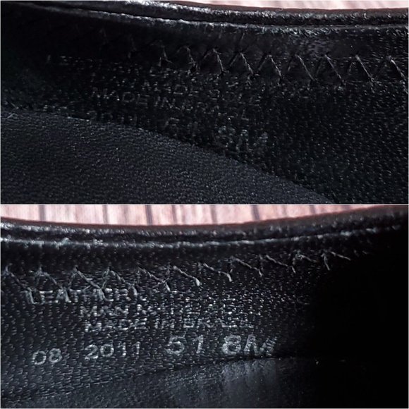 Tory Burch Logo Black Wedge Shoes- size 8 - Picture 14 of 16